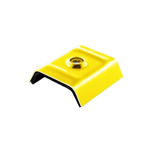 Kalot aluminium Koolzaadgeel (RAL 1021) voor profiel 35DR, 35M, vrijstaand