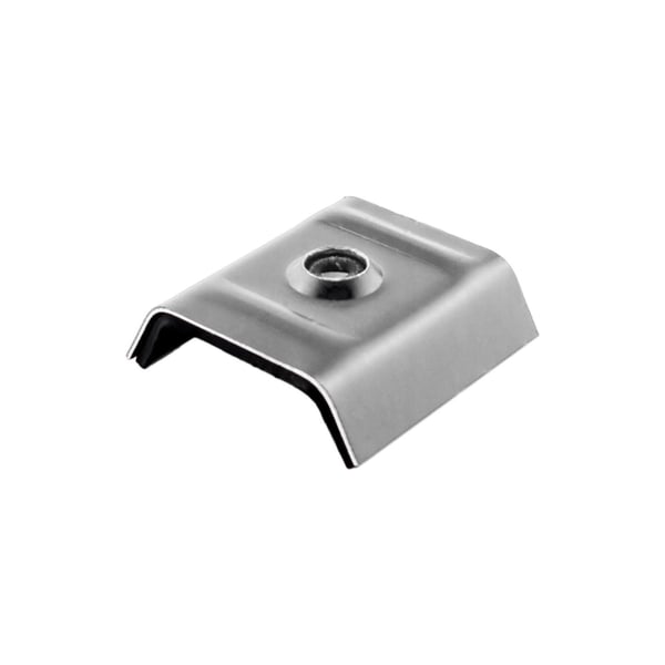 Kalot profiel 35DR 35M van aluminium, grijs aluminiumkleurig RAL9007, vrijstaand