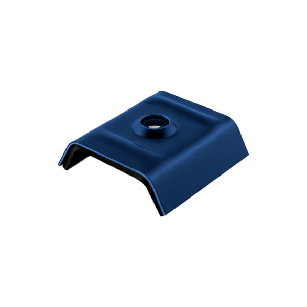 Kalot profiel 45/333M van aluminium, Gentiaanblauw RAL 5010, vrijstaand