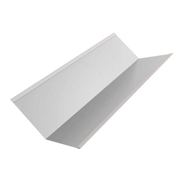 Gootplaat van staal, lichtgrijs (RAL 7035), 0,50 mm dik, met 25 µm polyester coating, hoofdaanzicht