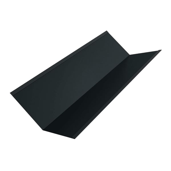 Kilgoot antracietgrijs staal 0,50 mm met 25 µm polyester coating, hoofdaanzicht