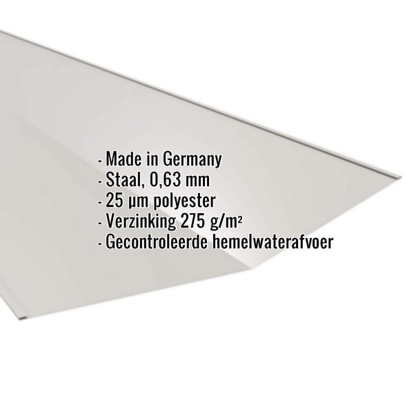 Kilgoot Zilver-Metallic met ingebedde gegevens over materiaal, dikte en coating