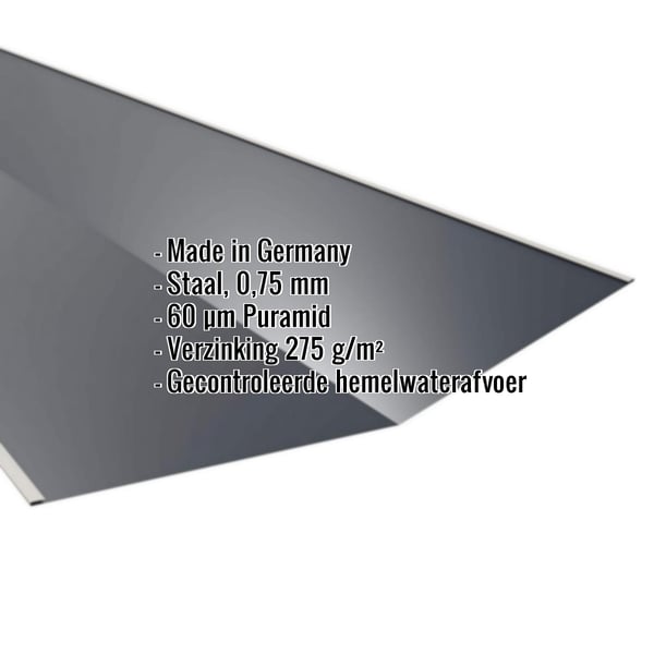 Kilgoot Antracietgrijs RAL 7016 met 60 µm Puramid coating, specificaties weergegeven