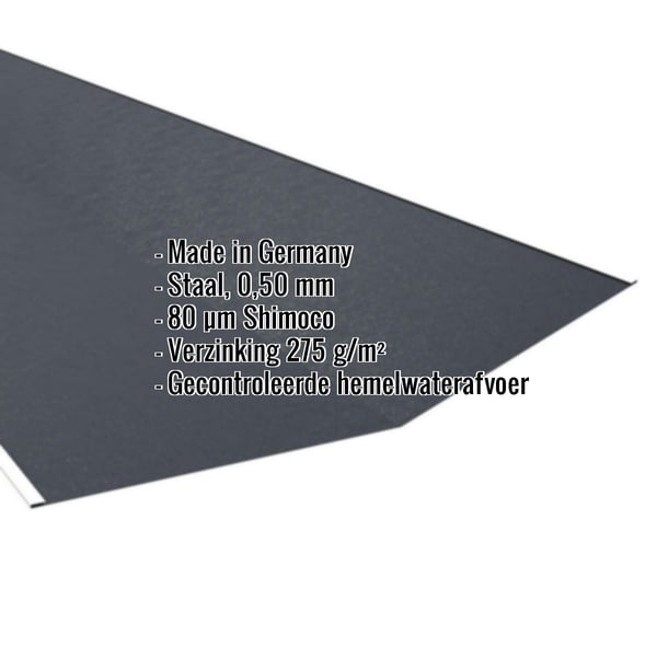 Kilgoot antracietgrijs RAL 7016 met Shimoco coating en ingebedde productgegevens