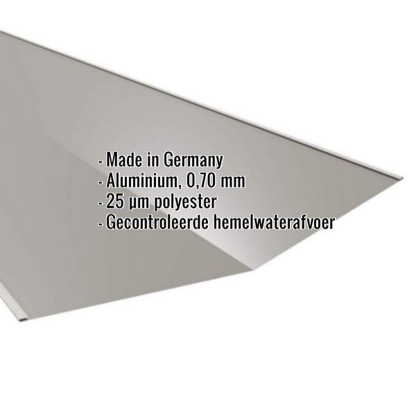 Kilgoot aluminium 0,70 mm RAL9007 met ingebouwde gegevens Made in Germany, 25 µm polyester