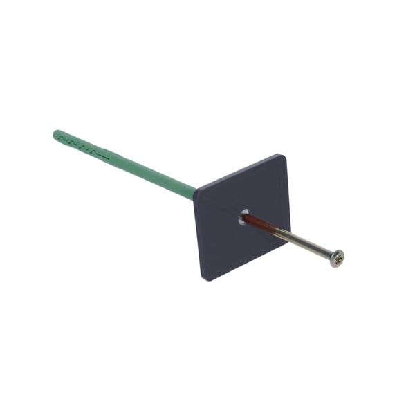 Grafiet PVC gootbeugel met schroef en plug voor bevestiging
