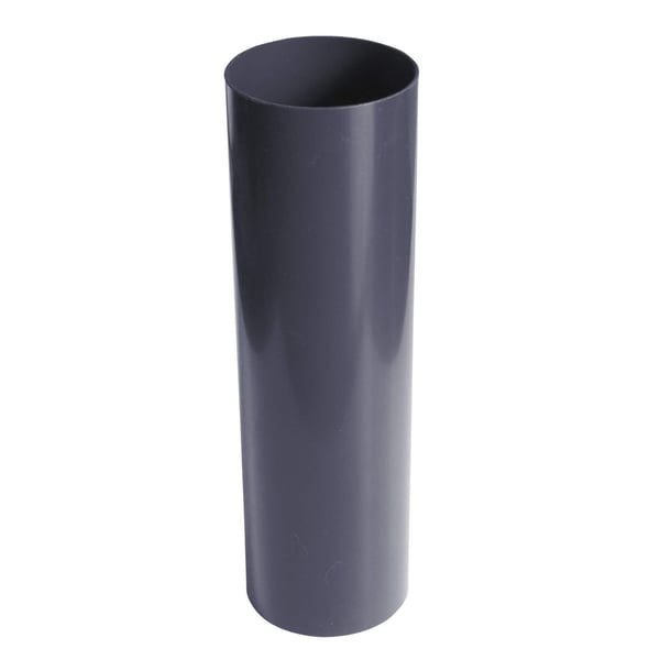 Grafiet PVC regenpijp van Plastmo, lengte 1 meter
