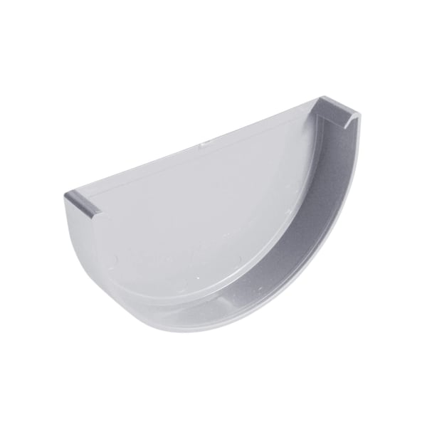 Enkel Grafiet PVC goot eindstuk van Plastmo