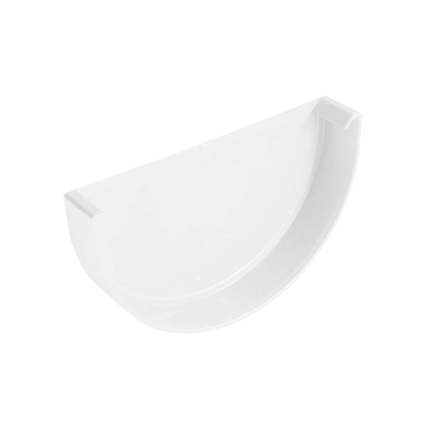Witte PVC goot eindkap van Plastmo, hoofdweergave
