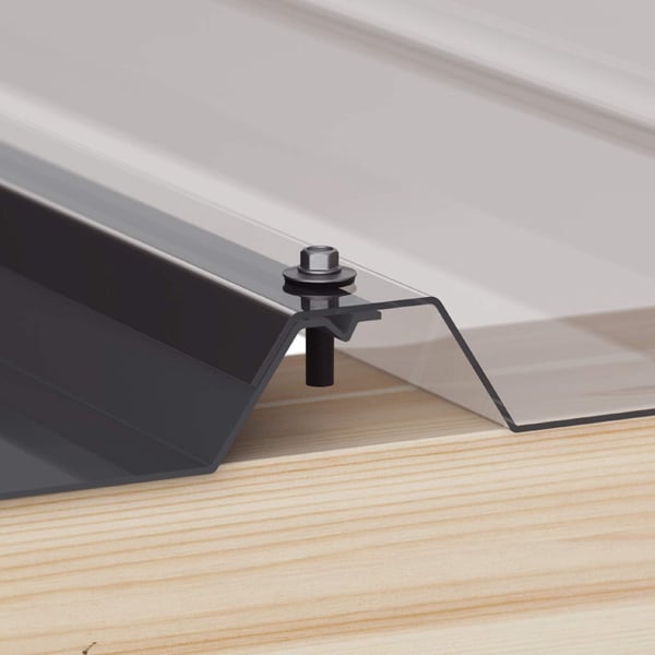 Master-Plug schroef RVS blank voor montage van damwandplaat en lichtplaat op houten onderconstructie