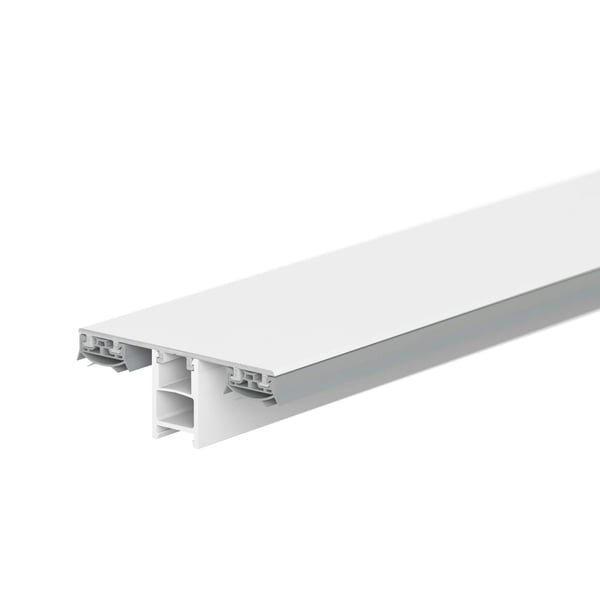 Mendiger middenprofiel van aluminium en kunststof, wit, voor 6-11 mm platen, hoofdweergave