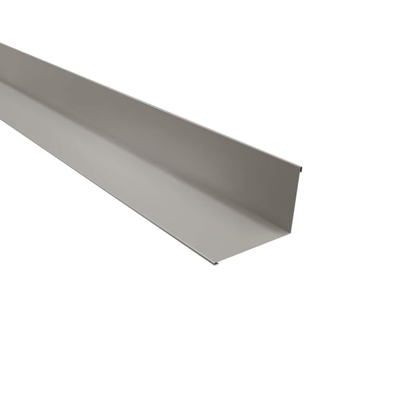 Wandafwerking lichtgrijs RAL 7035 van 0,50 mm staal met 25 µm polyestercoating