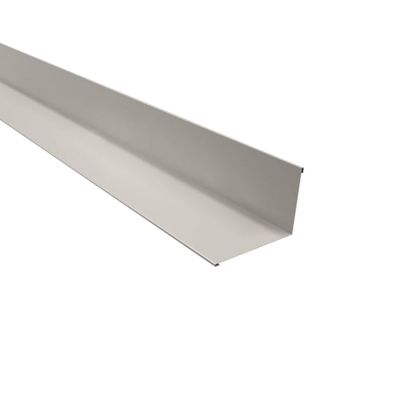 Wandafwerking Zuiverwit RAL 9010 staal 0,50 mm, 25 µm polyester, hoofdaanzicht schuin van boven
