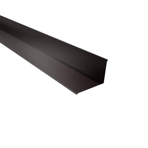 Wandafwerking Chocoladebruin RAL 8017, 0,75 mm staal, 95 graden hoek, hoofdweergave