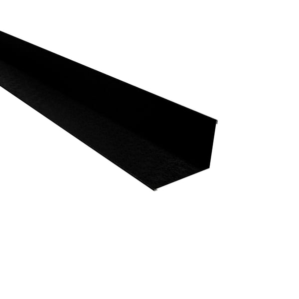 Wandafwerking gitzwart (RAL 9005) van staal, 0,50 mm, met 80 µm Shimoco coating, hoofdaanzicht