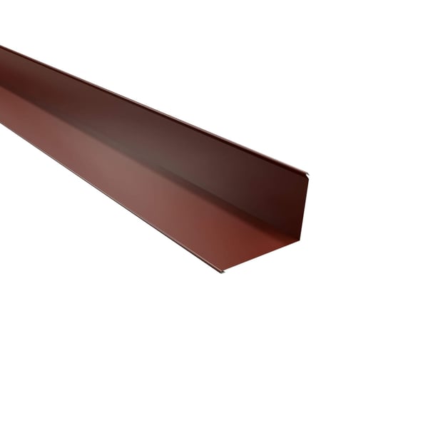 Wandafwerking Roodbruin RAL 8012 van staal, 0,63 mm, 25 µm polyester, hoofdaanzicht