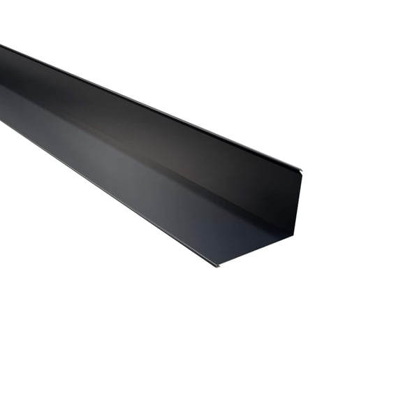 Muurprofiel antracietgrijs, 0,75 mm staal, 60 µm Puramid coating, hoofdweergave