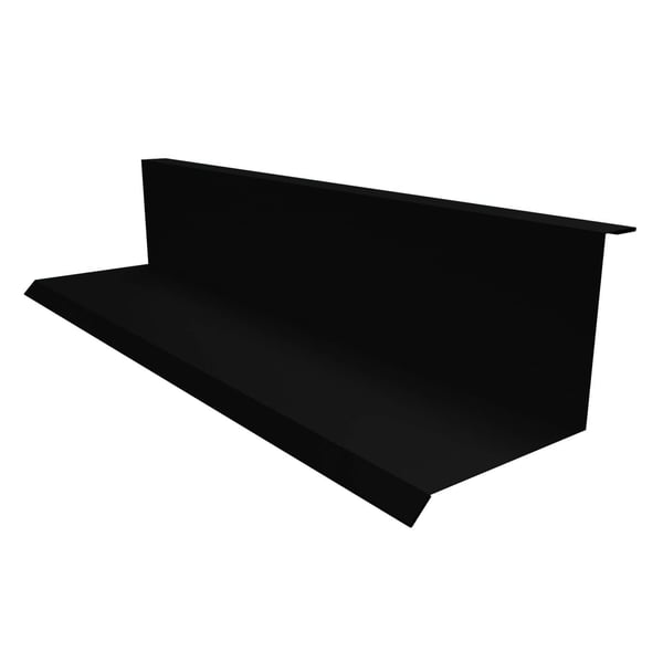 Wandaansluiting Type 1, staal 0,50 mm, zwart RAL 9005 matpolyester, hoofdweergave