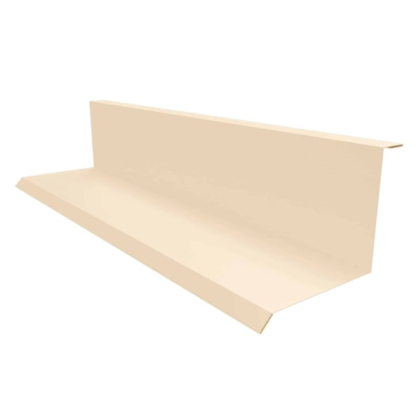 Wandaansluiting type 1 van staal, 0,50 mm, licht ivoorkleurig (RAL 1015), 25 µm polyester gecoat