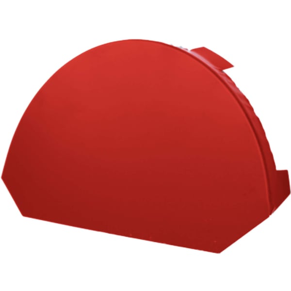 Nokvorst eindstuk groot Koraalrood RAL 3016 van 0,50 mm staal, 25 µm polyester gecoat