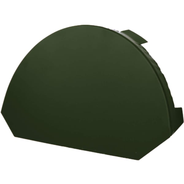 Nokvorst eindstuk groot, Chroomoxydegroen (RAL 6020), 0,50 mm staal, 25 µm polyester coating