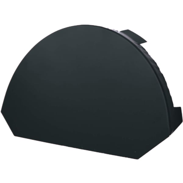Nokvorst eindstuk groot, antracietgrijs RAL 7016, 0,50 mm staal, zijaanzicht