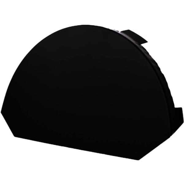 Nokvorst eindstuk groot Gitzwart RAL 9005 van 0,50 mm staal, 25 µm polyester gecoat