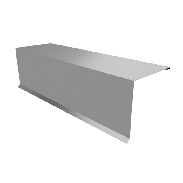 Lessenaarsdakafsluiting Zilver-Metallic, 0,75 mm staal, 25 µm polyestercoating, hoofdweergave