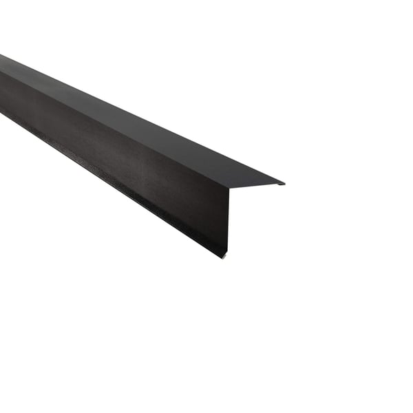 Lessenaarsdak nokafsluiting van staal, donkergrijs (RAL 7024), 0,50 mm, met 35 µm matpolyester coating, hoofdaanzicht