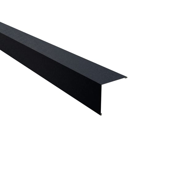 Lessenaarsdakafsluiting van staal, Antracietgrijs RAL 7016, 0,50 mm, met 80 µm Shimoco coating, hoofdaanzicht