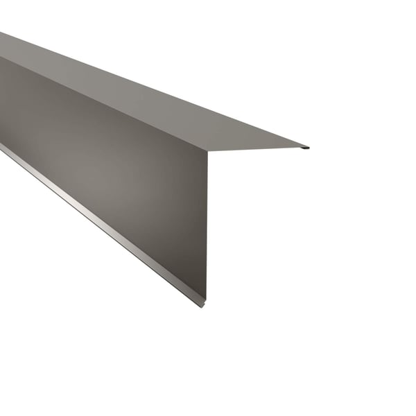 Lessenaarsdak nokafsluiting van aluminium, 0,70 mm, RAL9007, 25 µm polyestercoating, hoofdaanzicht