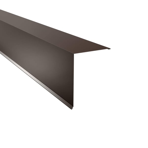 Lessenaarsdak nokafsluiting Sepiabruin (RAL 8014) staal 0,50 mm, hoofdweergave