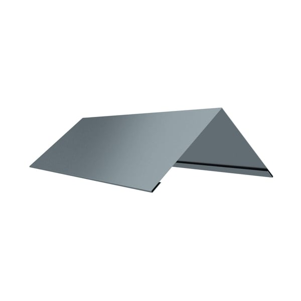 Nokstuk vlak Venstergrijs, 0,75 mm staal met 200 µm HPS Ultra coating, hoofdaanzicht