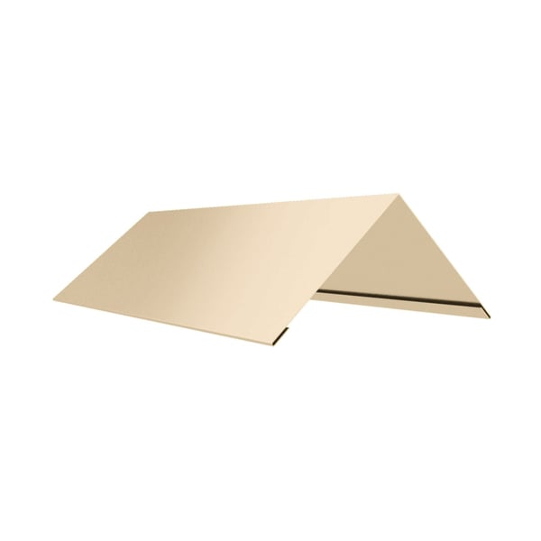 Nokstuk vlak | 14,5 cm x 14,5 cm x 2,00 m | 140° | Staal 0,50 mm | 25 µm Polyester | 1015 - Licht ivoorkleurig