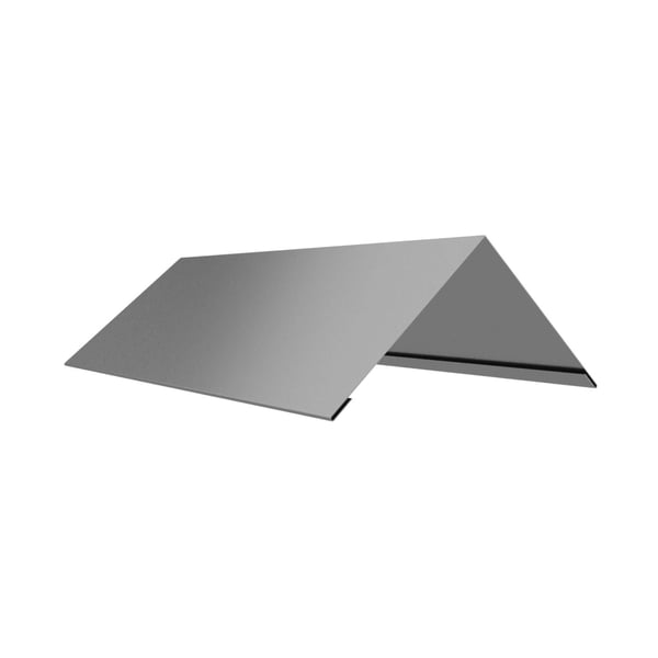 Nokvorst vlak, 0,50 mm staal, grijs aluminiumkleurig RAL9007, 25 µm polyester coating