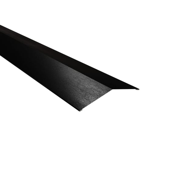Nokvorst vlak 14,5x14,5 cm, zwart mat (RAL 9005), 0,50 mm staal, 35 µm matpolyester coating