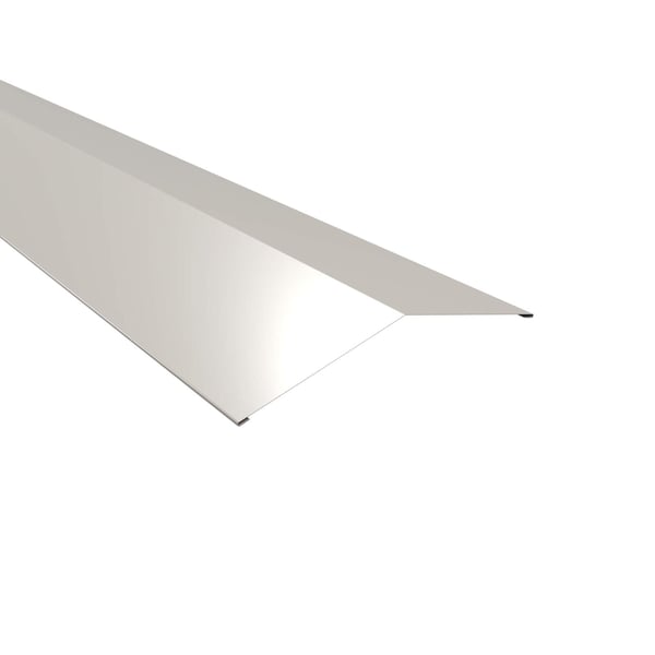 Nokstuk plat, zuiverwit RAL 9010, 0,50 mm staal, 25 µm polyester coating