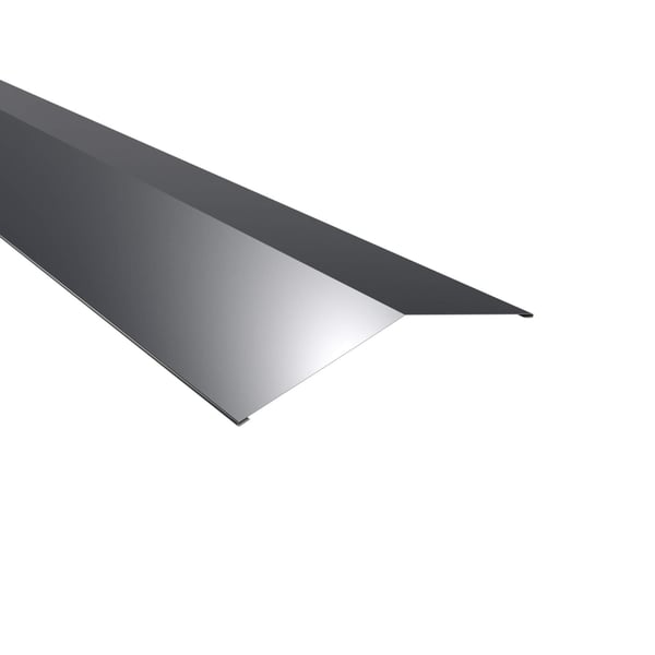 Nokvorst plat, 150 graden hoek, antracietgrijs (RAL 7016), 0,63 mm staal, 25 µm polyester