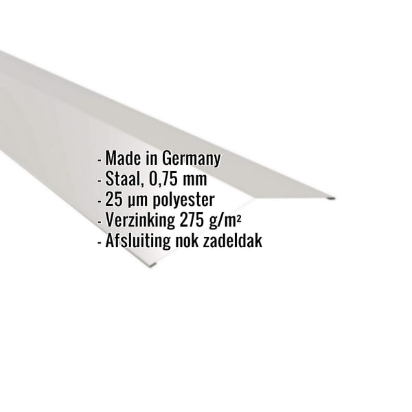 Nokvorst plat Zilver-Metallic met ingebedde productdetails zoals materiaal en dikte