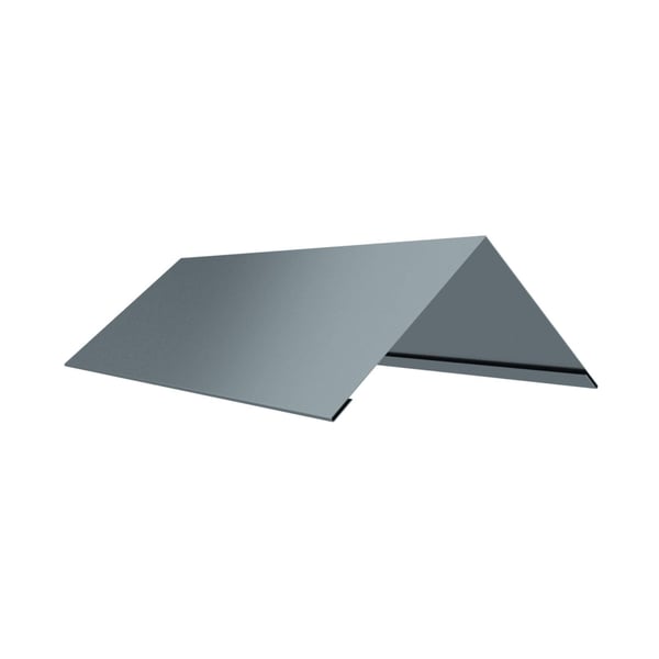 Nokstuk plat, Venstergrijs RAL 7040, 0,75 mm staal, 200 µm HPS Ultra coating
