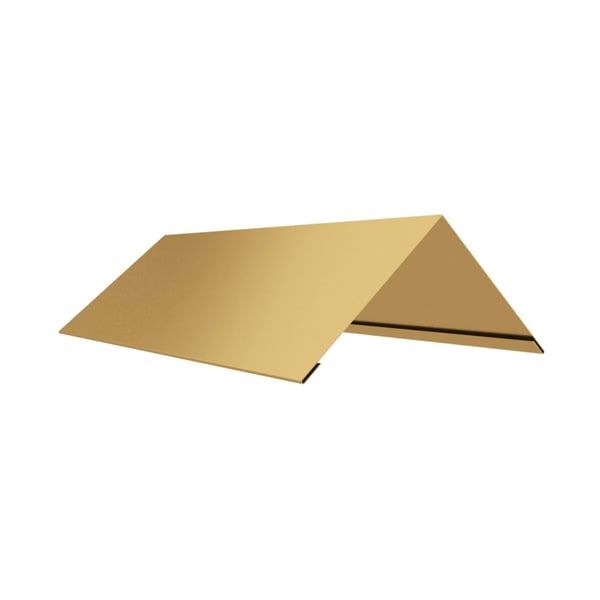 Nokvorst vlak Zandgeel (RAL 1002) van staal, 0,50 mm dikte, 25 µm polyester coating