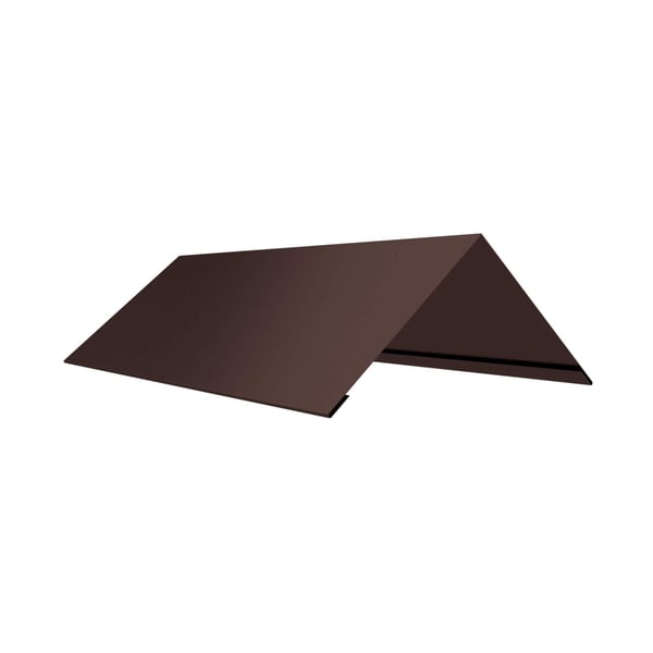 Nokvorst vlak 140 graden, staal 0,75 mm, RAL 8017 Chocoladebruin, hoofdweergave