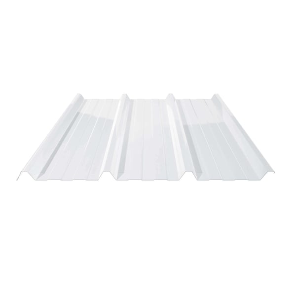 Polycarbonaat damwandplaat, helder, 1,00 mm dik, hoofdaanzicht van het profiel 45/1000