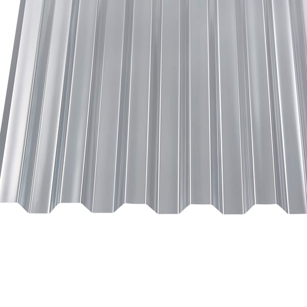 Polycarbonaat damwandplaat 1,30 mm, helder, van bovenaf