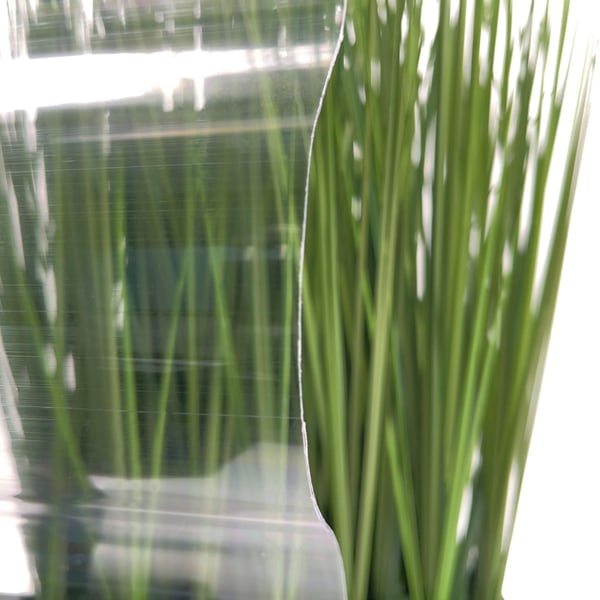 Polycarbonaat lichtplaat golf 177/51, 1,00 mm, helder, detail van de golfstructuur