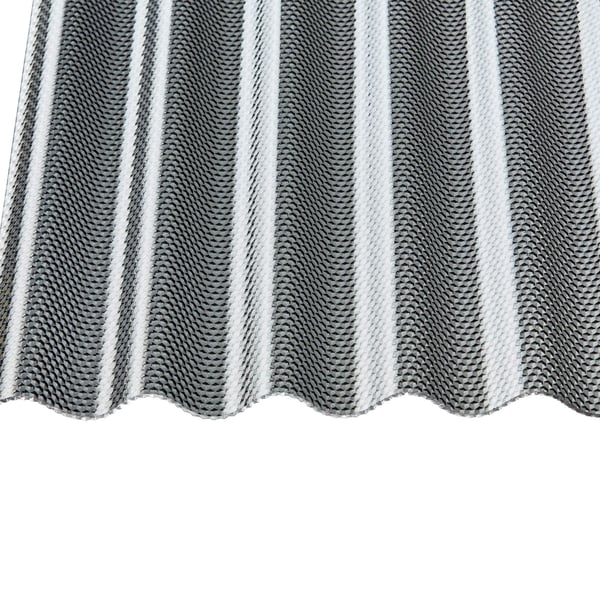 Polycarbonaat golfplaat | 76/18 | Voordeelpakket | 2,60 mm | grafiet | Honingraatstructuur | Breedte 3,99 m | Lengte 2,00 m