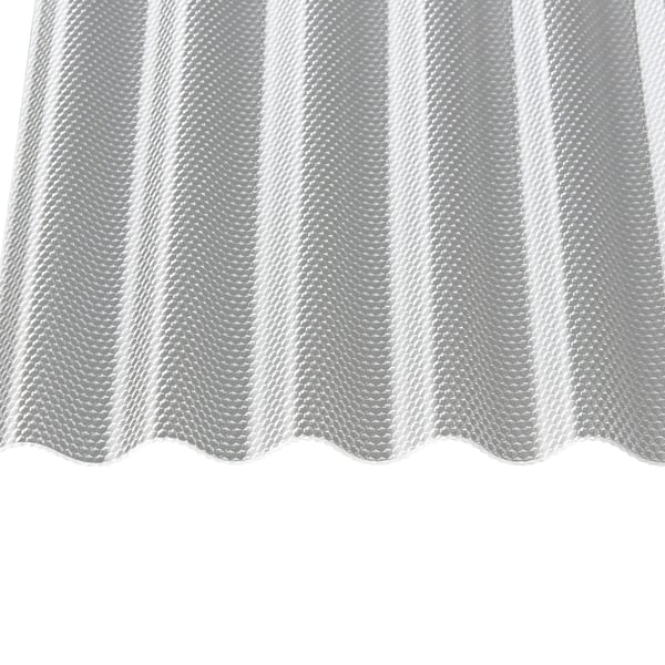 Polycarbonaat golfplaat | 76/18 | Voordeelpakket | 2,60 mm | Helder | Honingraatstructuur | Breedte 3,99 m | Lengte 2,00 m