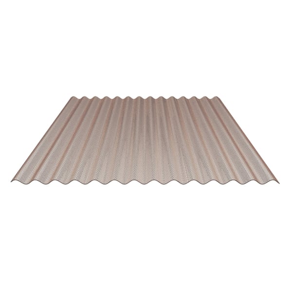 Polycarbonaat golfplaat 76/18, 2,80 mm, brons, vrijstaand