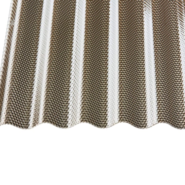 Polycarbonaat golfplaat 76/18, 2,60 mm, bronskleurig, close-up van golven en honingraatstructuur