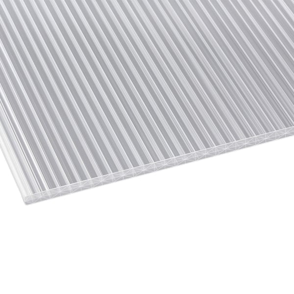 Polycarbonaat kanaalplaat | 16 mm | Profiel A1 | Voordeelpakket | Plaatbreedte 1,20 m | Helder | X-Structuur | Breedte 11,11 m | Lengte 7,00 m